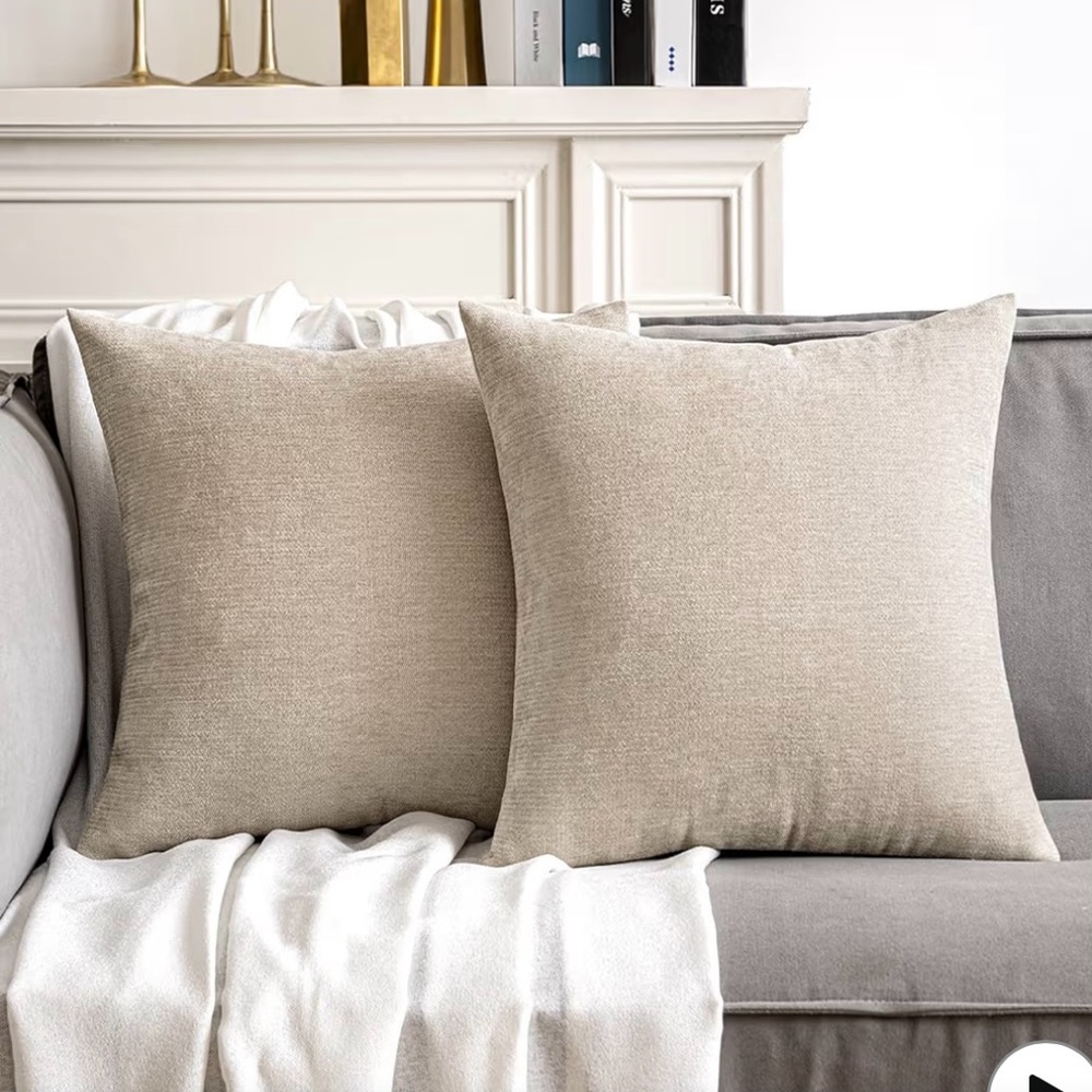 Amazon beige throw pillows 18 x 18